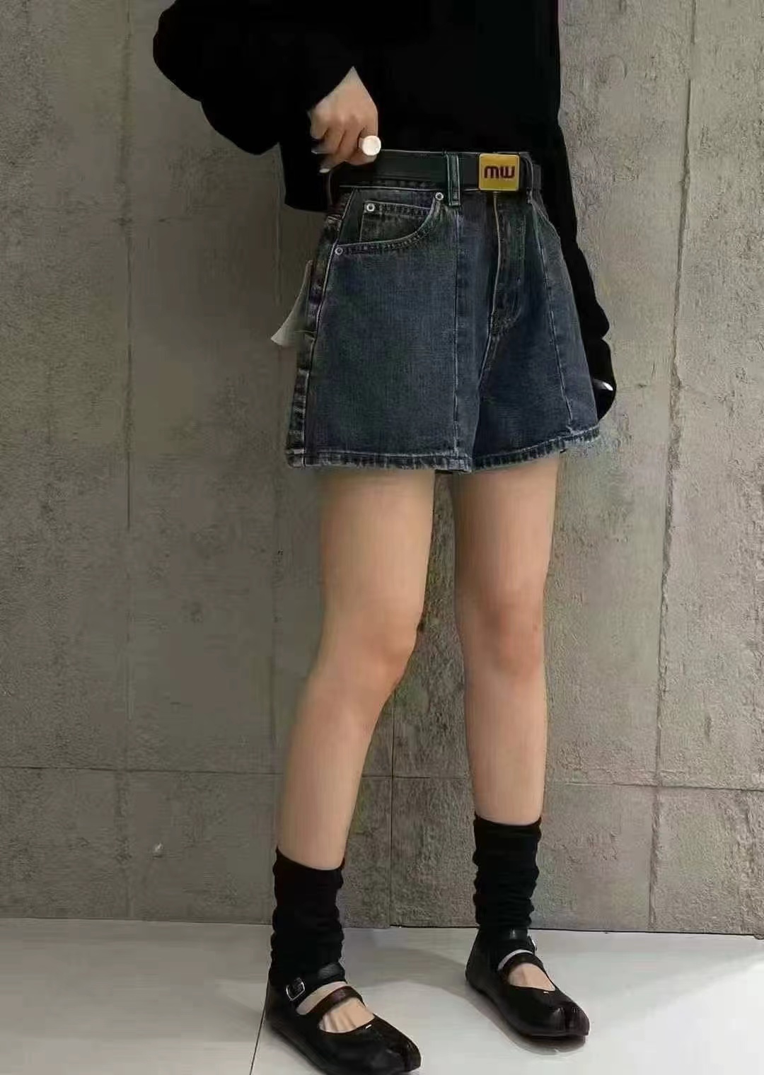 阔腿裤直筒裤高弹力印花休闲裤复古宽松气质百搭显腿