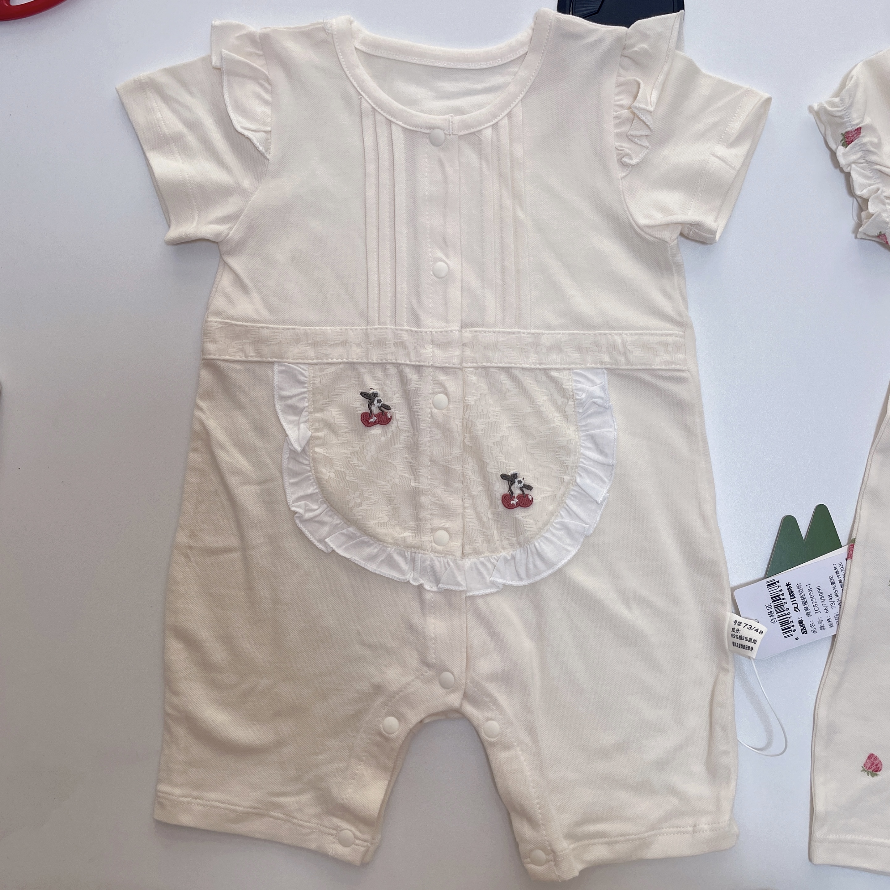 夏季薄款短袖连体哈衣婴幼儿宝宝外出服洋气可爱久川森林