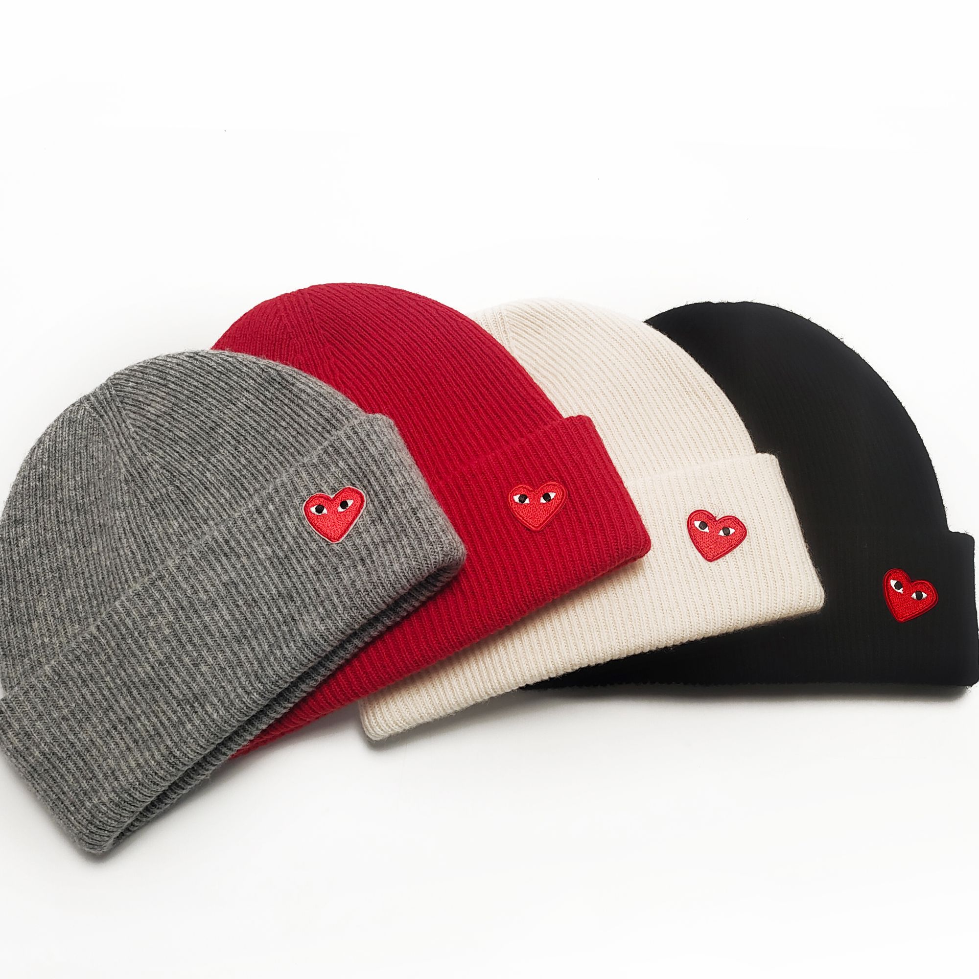 川川桃心时尚休闲百搭羊毛帽