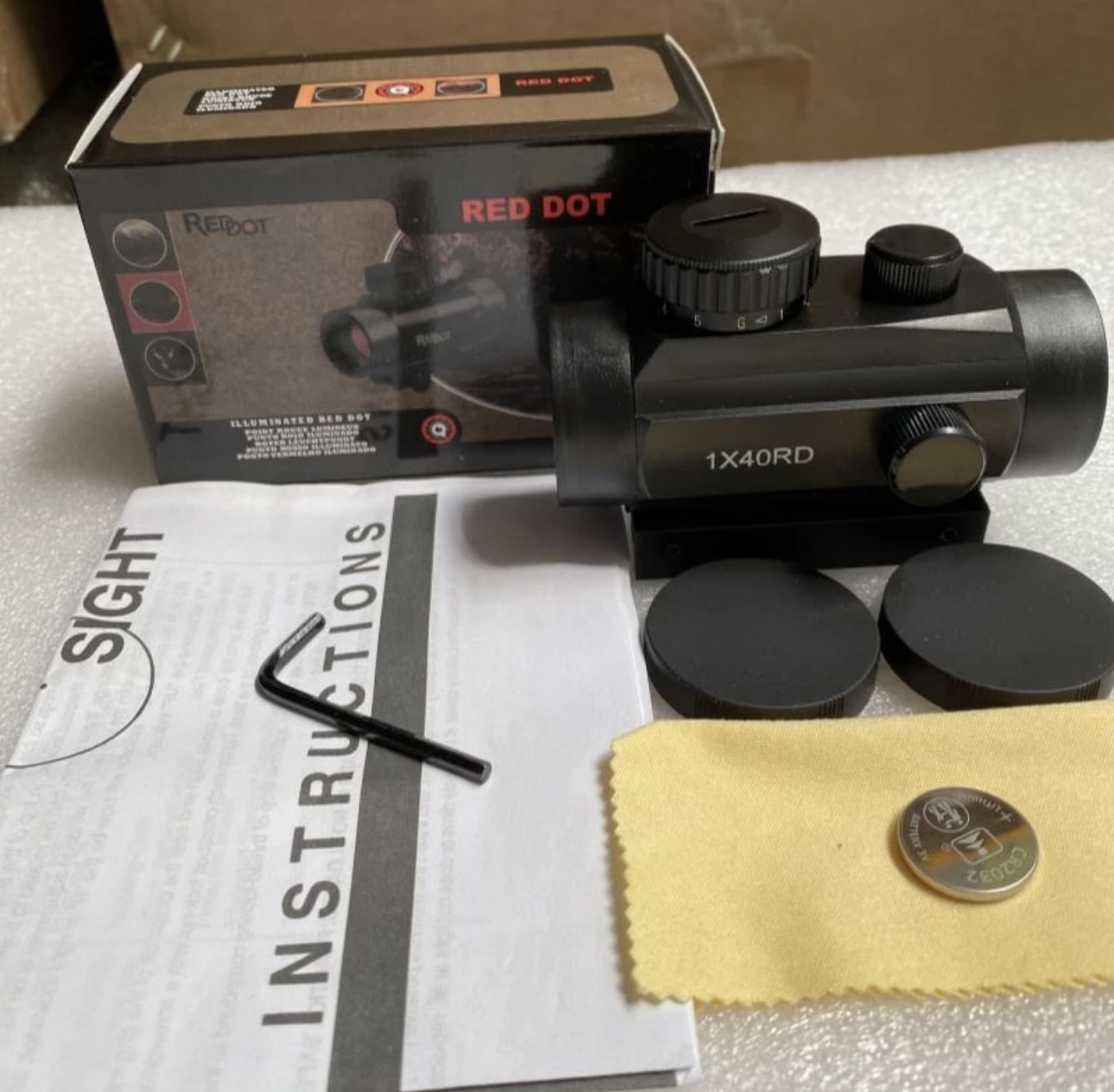 寻物镜2025款防震瞄准镜镜内红绿瞄点可调寻物镜全息瞄准