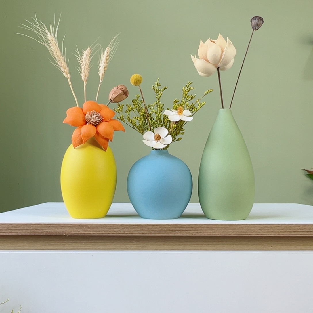 摆件花瓶带花高度20-30厘米左右