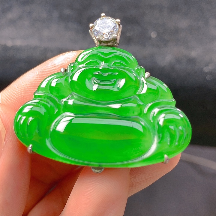 【闪购商品】翡翠颈饰银S925镶嵌翡翠