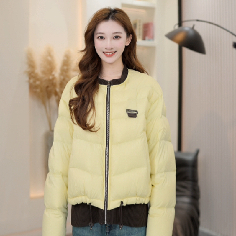 Basic House/百家好秋冬轻薄时尚休闲简约百搭轻奢长袖短款羽绒服