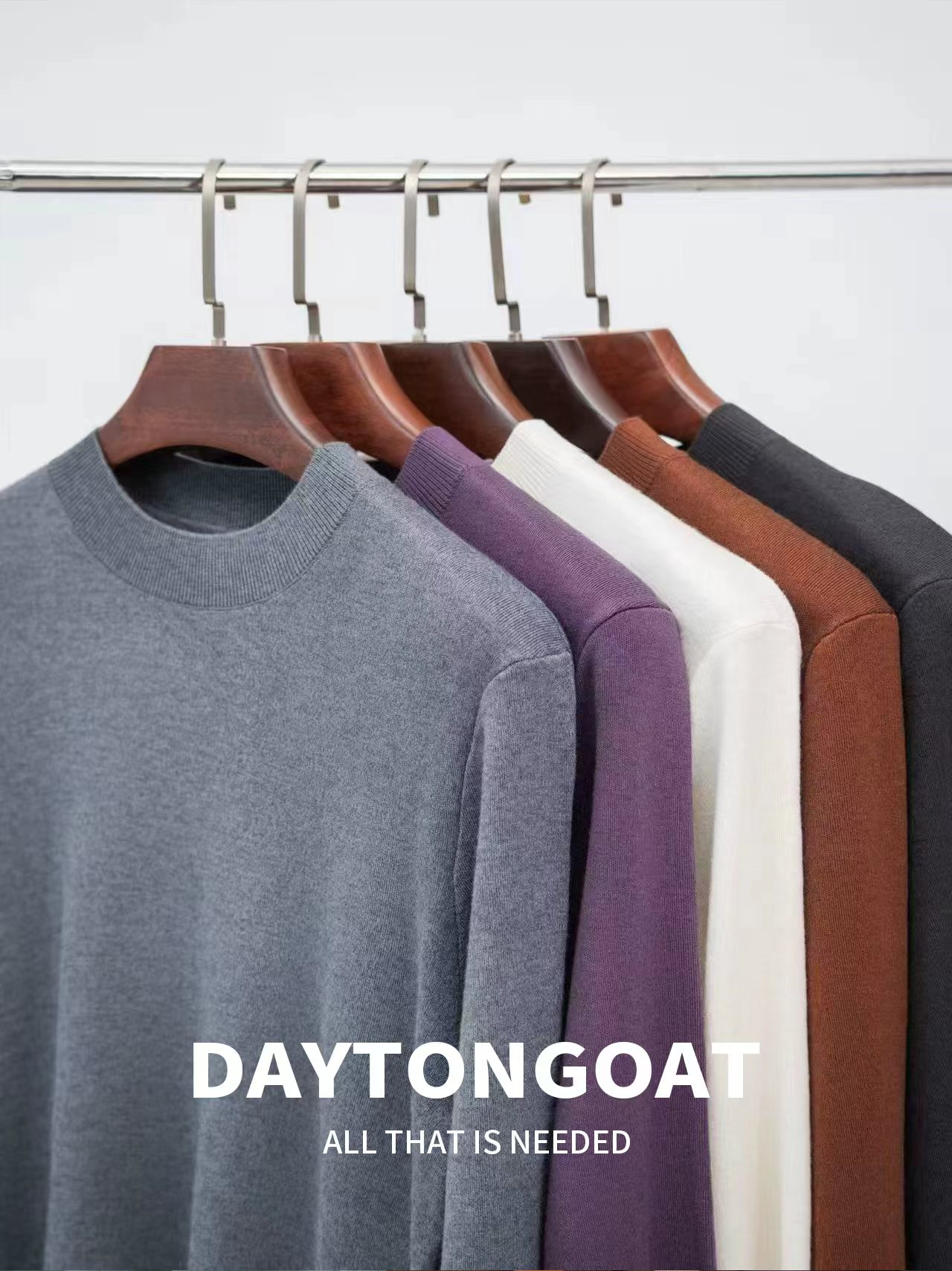 【10羊绒20羊毛】秋冬新品男士加厚款精纺针织衫圆领可机洗多色可选