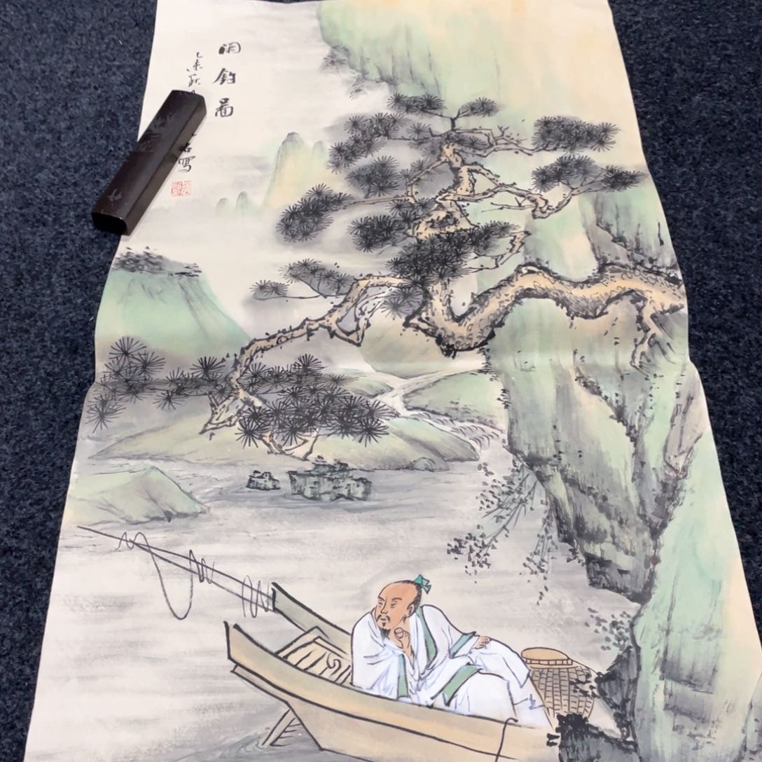 国画国画作品画心一张