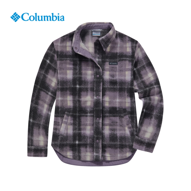 Columbia哥伦比亚户外女子抓绒衣衬衫保暖舒适时尚格纹外套AL3917