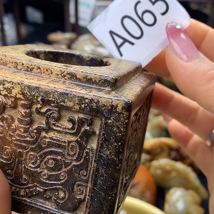 和田玉银S925镀金镶嵌颈饰