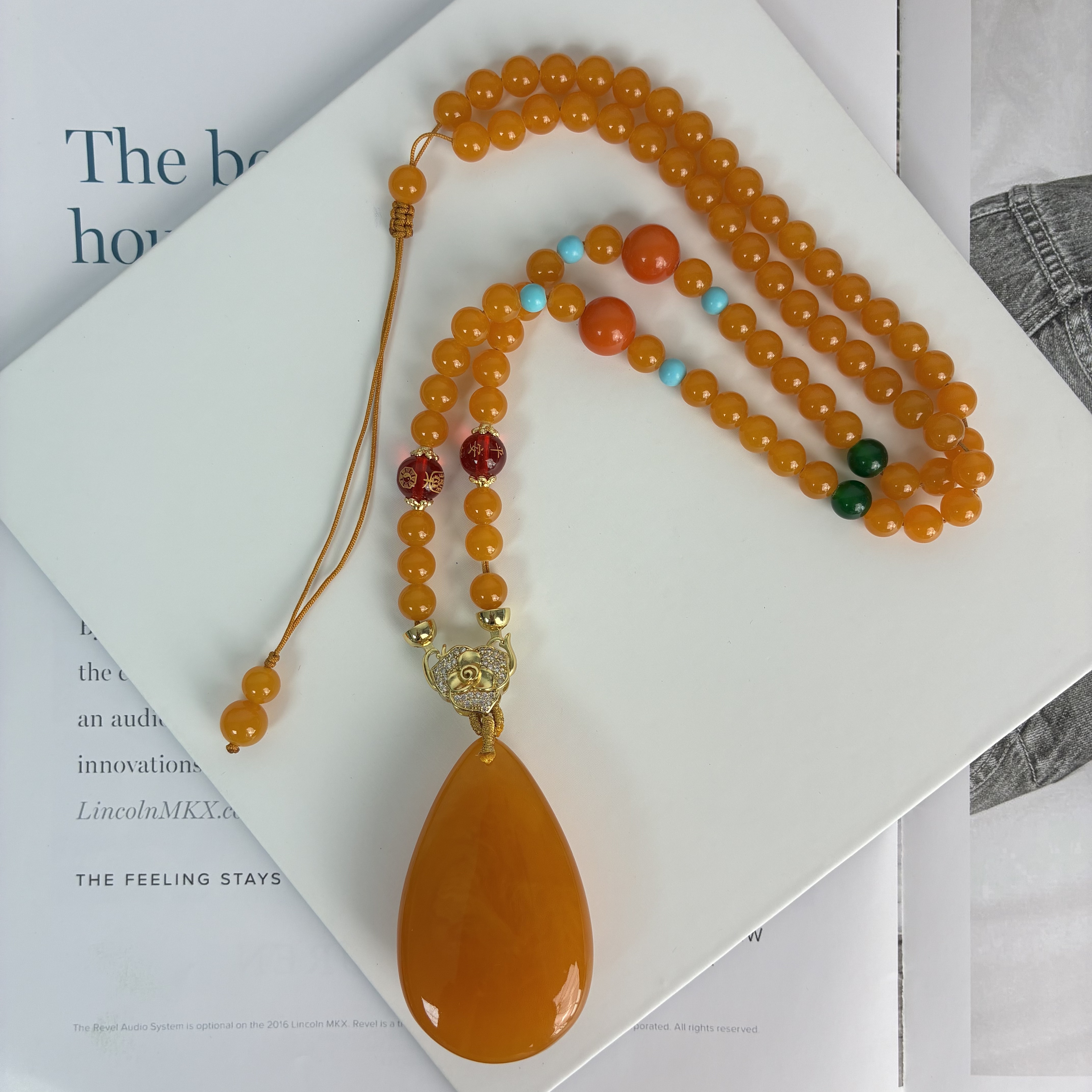 高定珠宝水滴项链ZX3270S