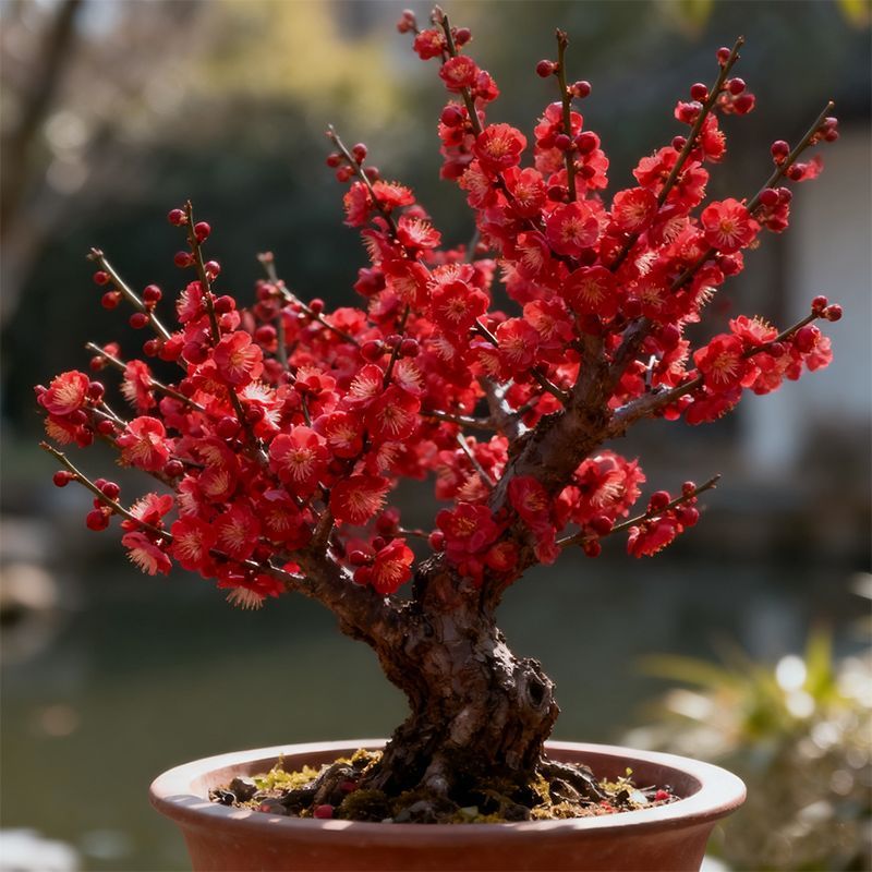 【10年红梅老桩】朱砂梅盆景花卉耐寒耐热植物室内阳台庭院四季好养