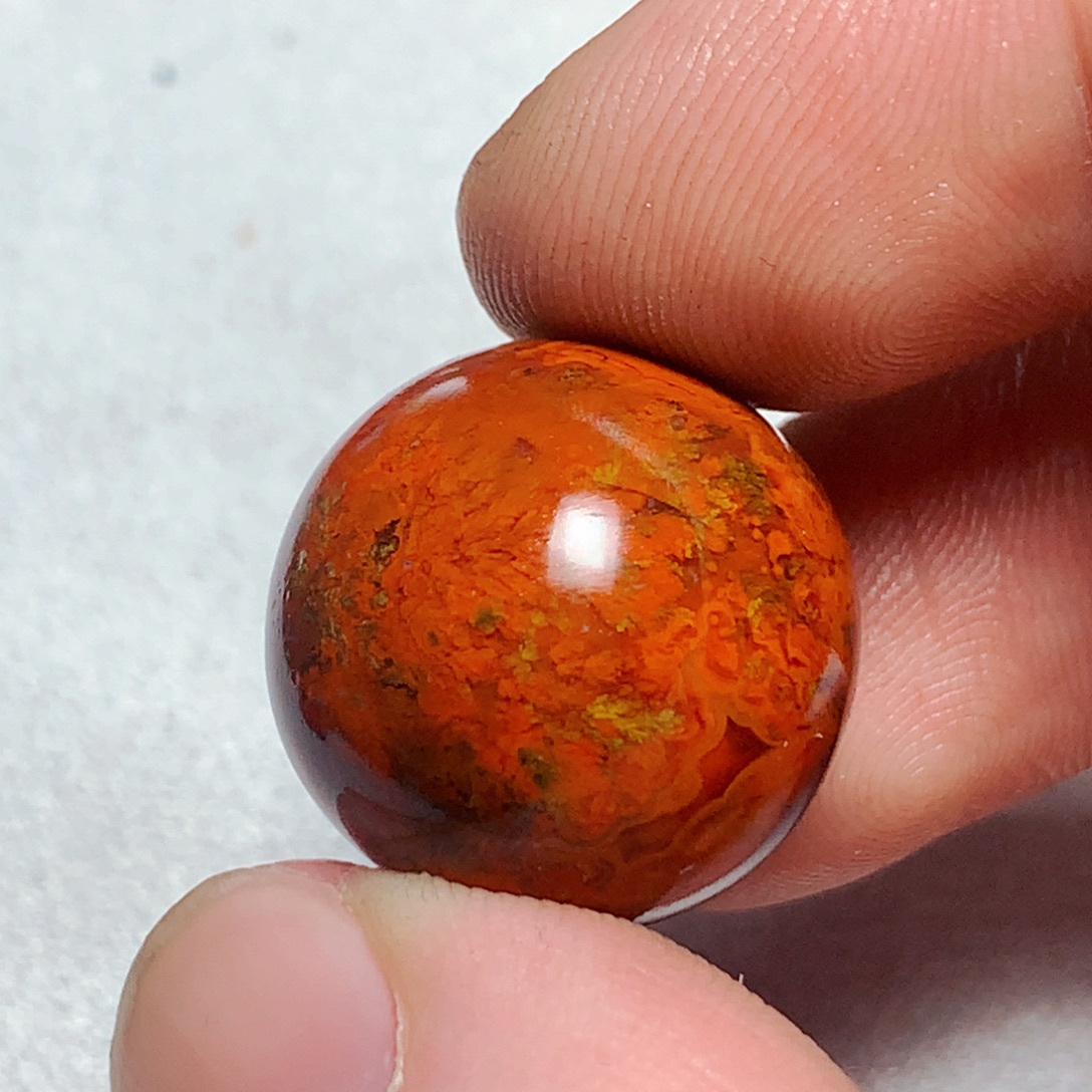 就***吧玛瑙/玉髓未镶嵌战国红