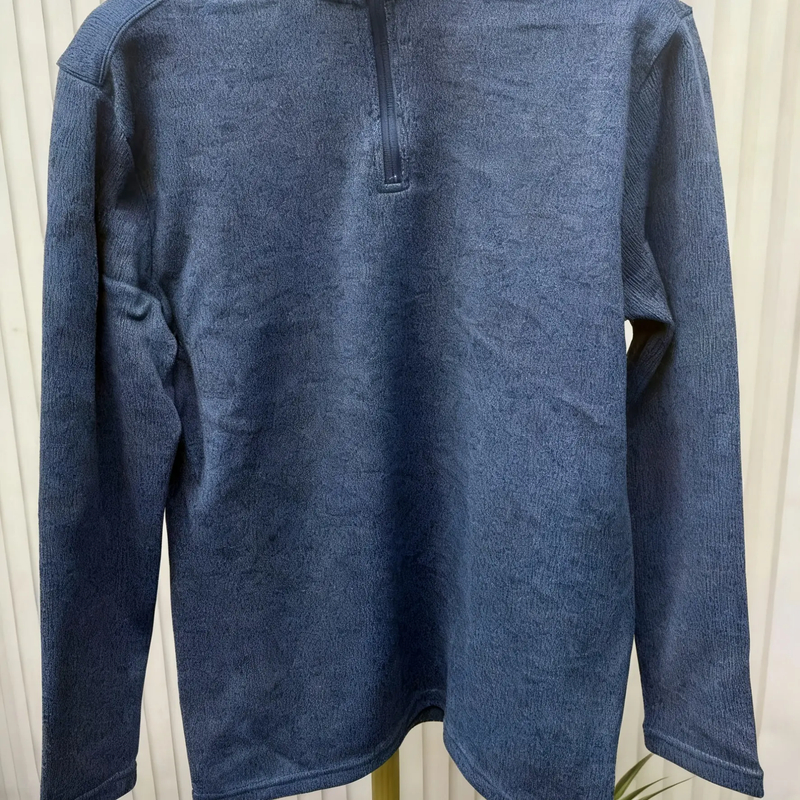 秋冬季户外拉毛耐磨拉链修身型卫衣运动男款男士打底衫