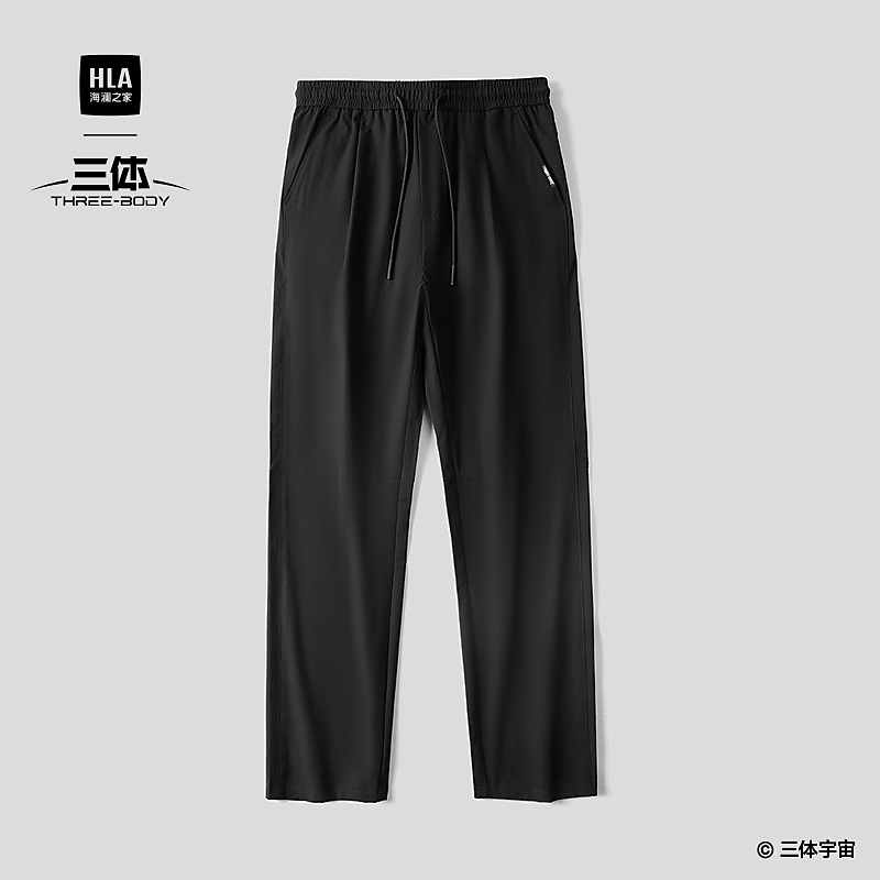 【松紧腰】HLA海澜之家休闲裤男春夏26新三体联名系列窄脚裤子