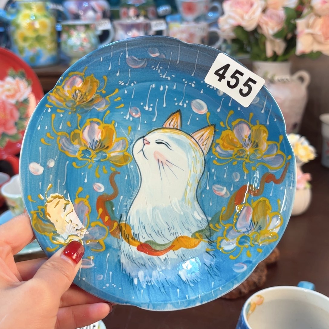 景德镇手绘高温釉下彩陶瓷茶具