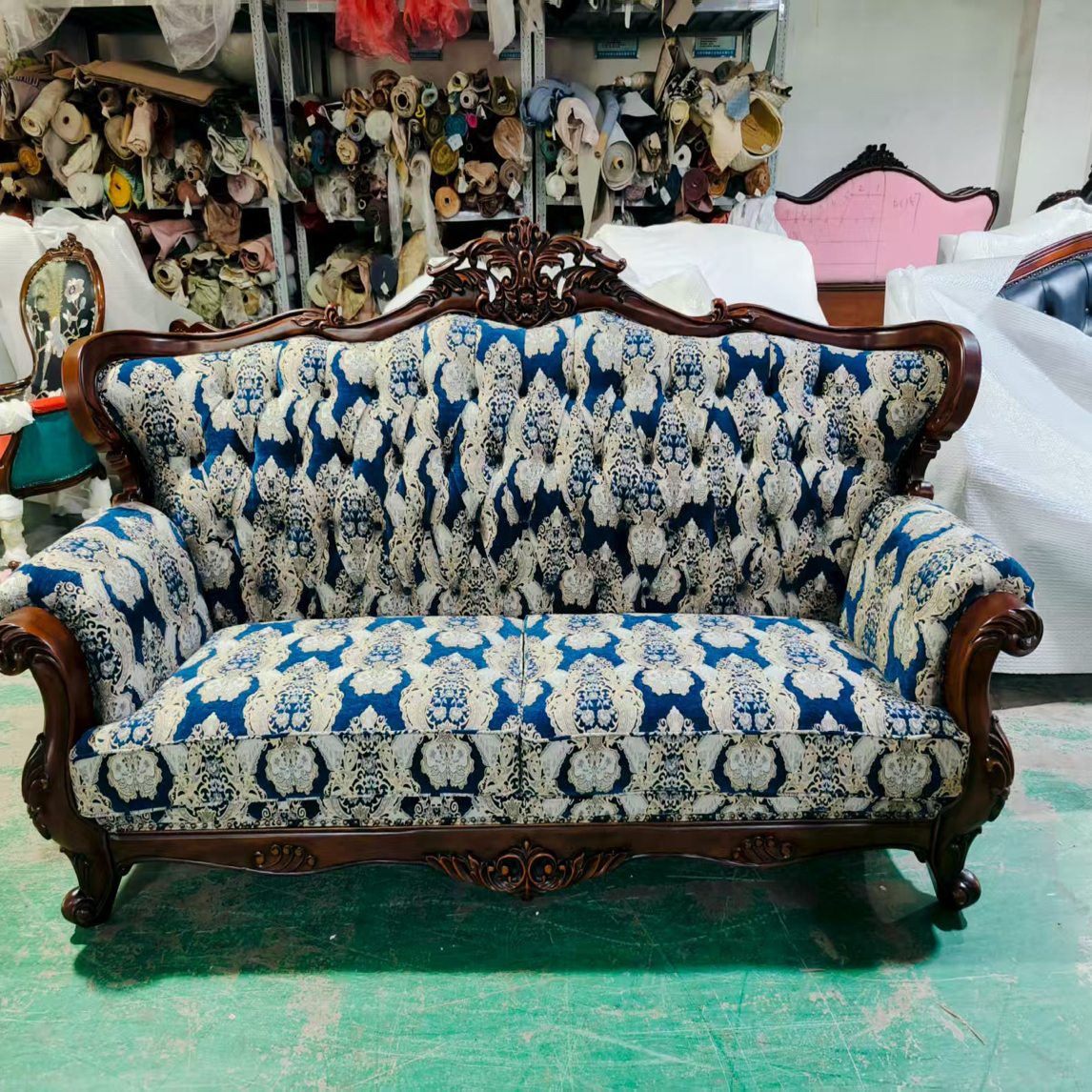 欧美大花布可以包沙发做窗帘 桌布 地毯 沙发套 沙发巾 包包 diy 
