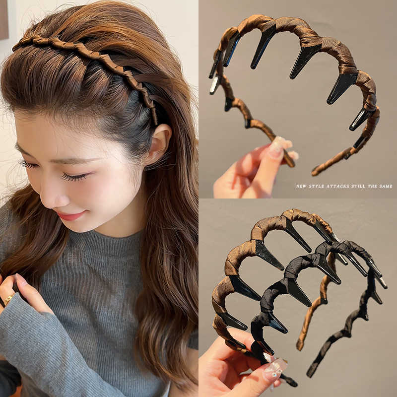 洗脸专用发箍女2025新款带齿防滑头箍高颅顶碎发整理神器压发发卡