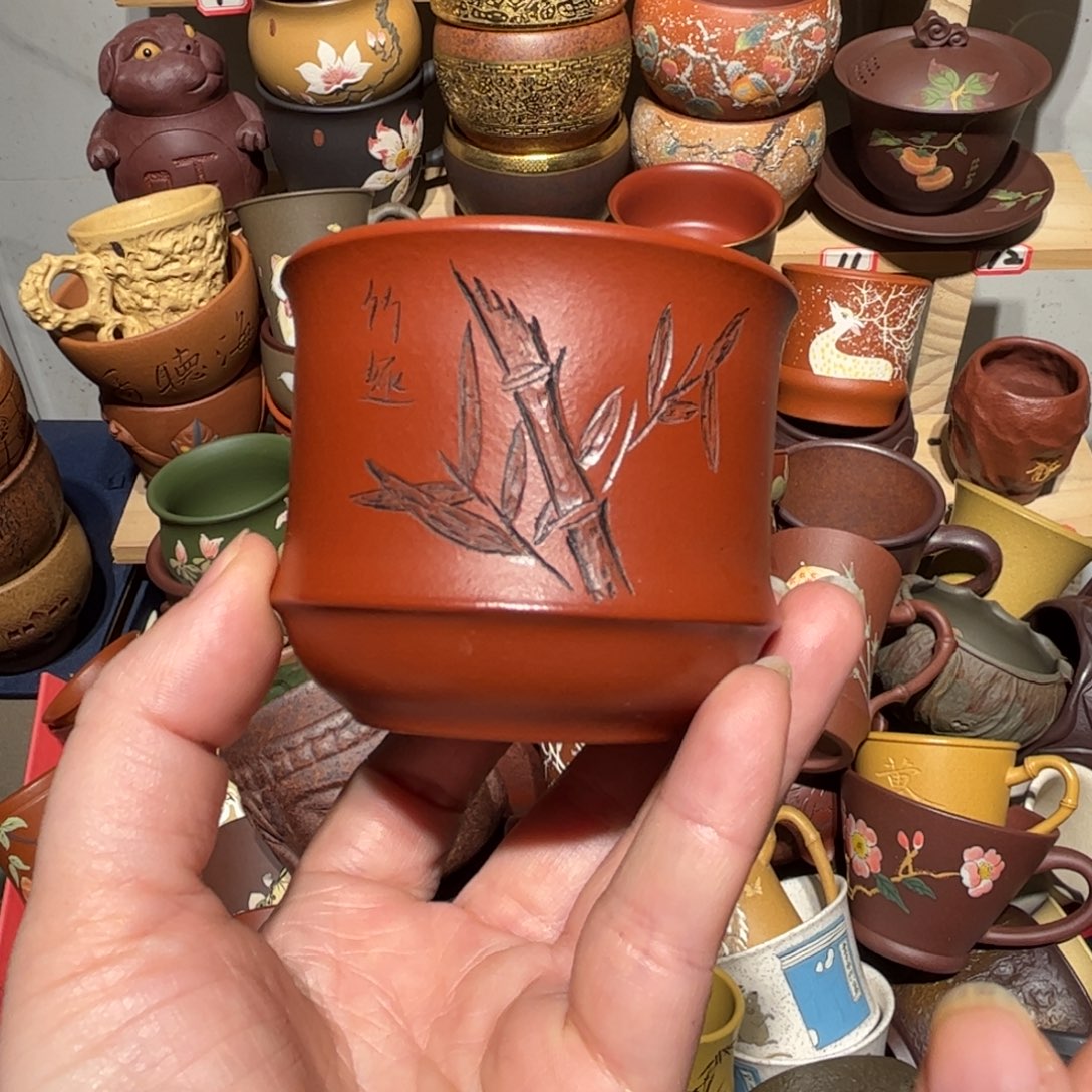 紫砂茶杯宜兴紫砂主人杯