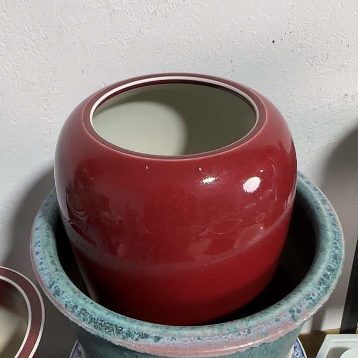 红陶临***语尺寸直径19高20厘米