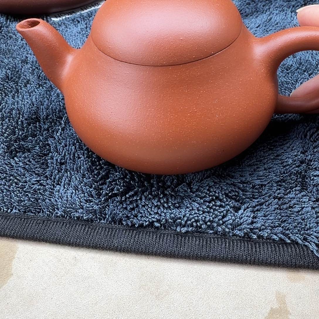 紫砂茶壶矮梨壶180cc红泥