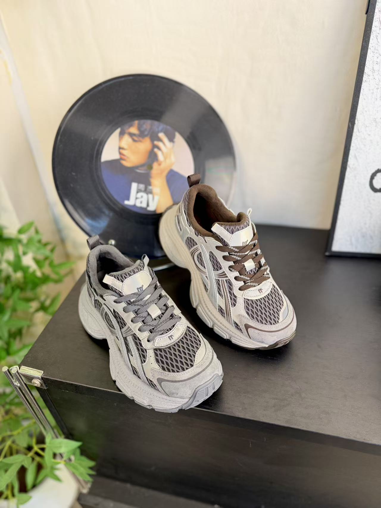 【爆米花3.0】四季款新款老爹鞋女鞋运动休闲鞋增高系带真皮5531-2