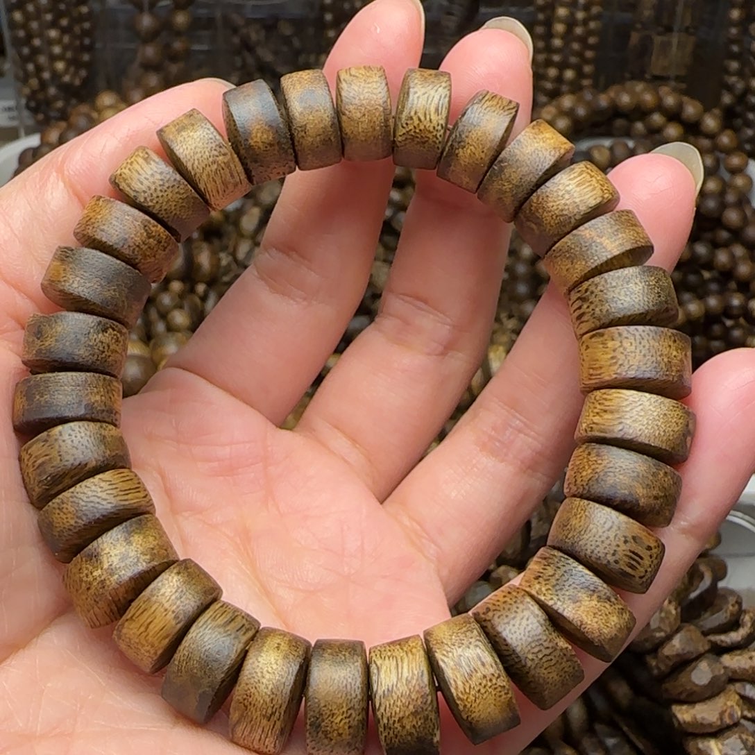 沉香手串单圈1.2规格14.5克乌身