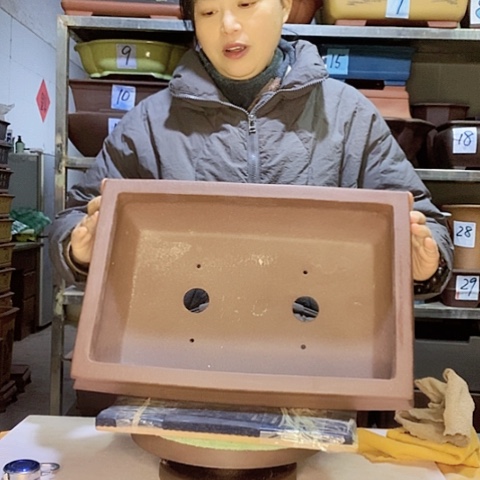 红陶宜兴紫砂花盆