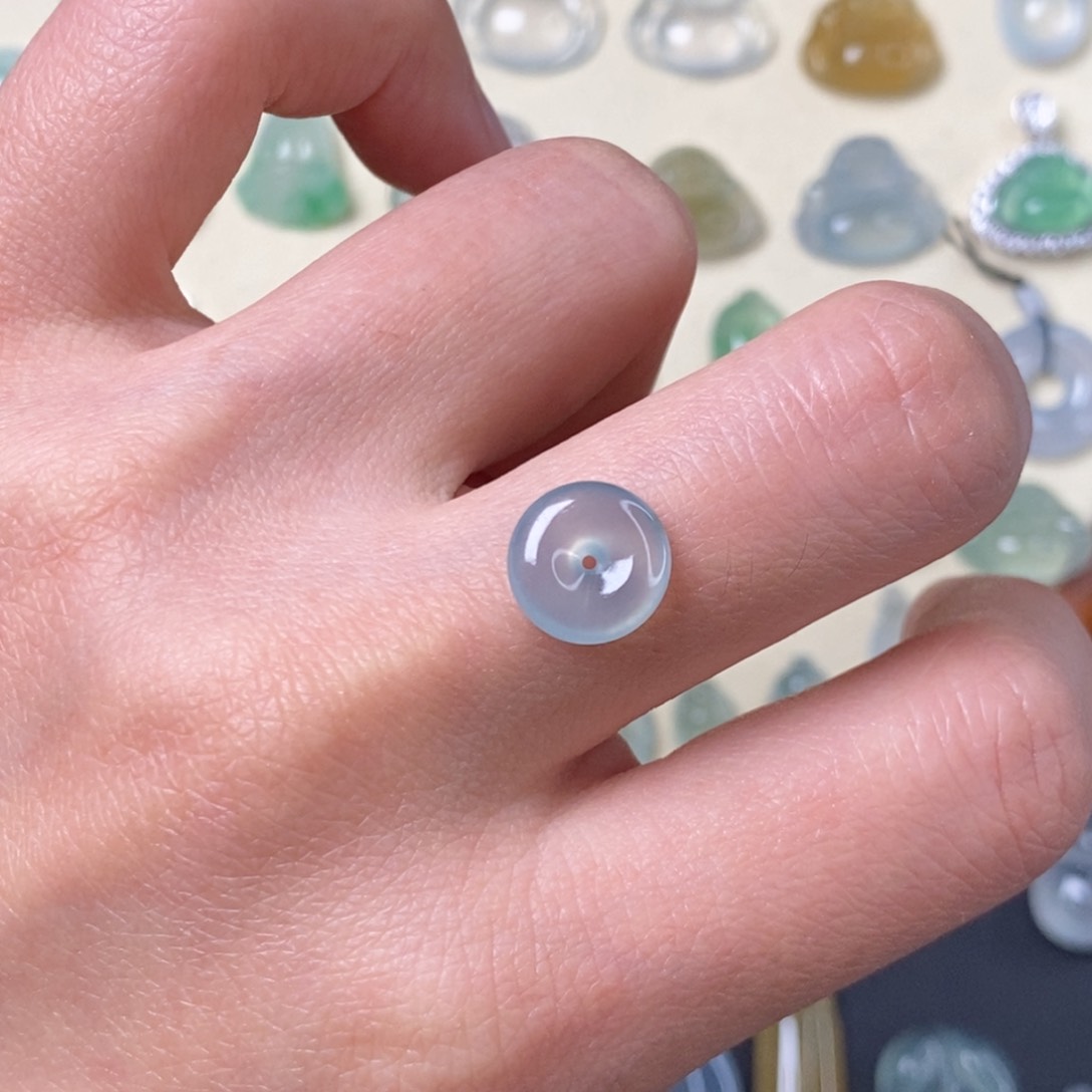 定制翡翠未镶嵌小平安扣