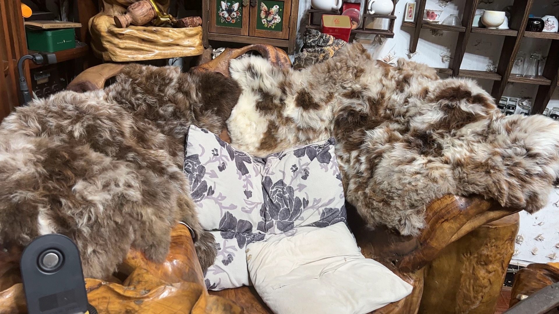 纯羊毛皮毛一体沙发垫飘窗垫汽车坐垫卧室床毯毛毯真皮整张真羊皮