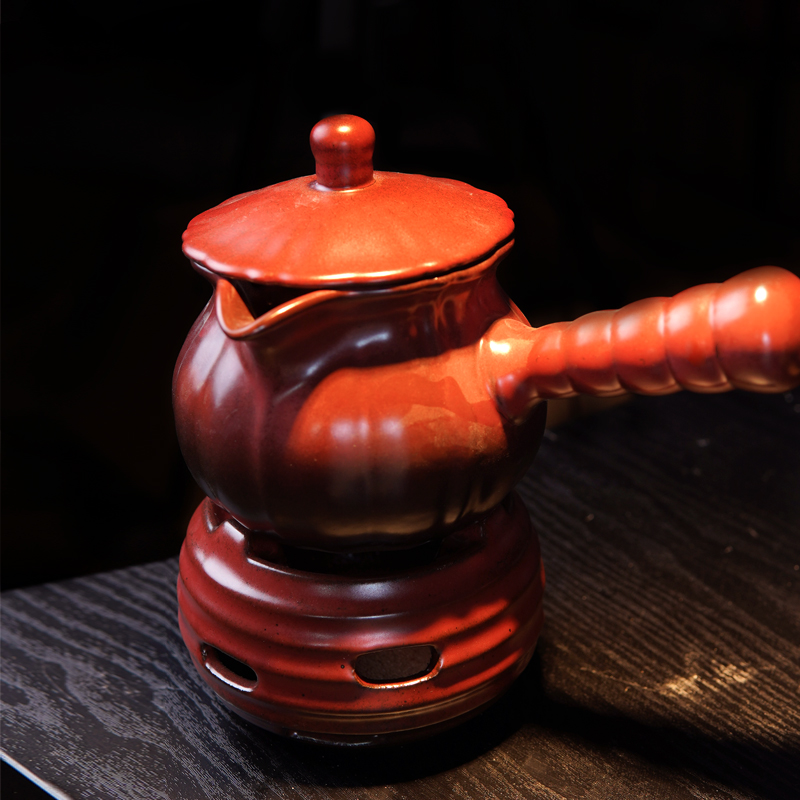 玛瑙红瓜罐罐可干烧罐罐煮茶壶带盖陶罐酒精炉烤奶茶熬汤粥炖梨