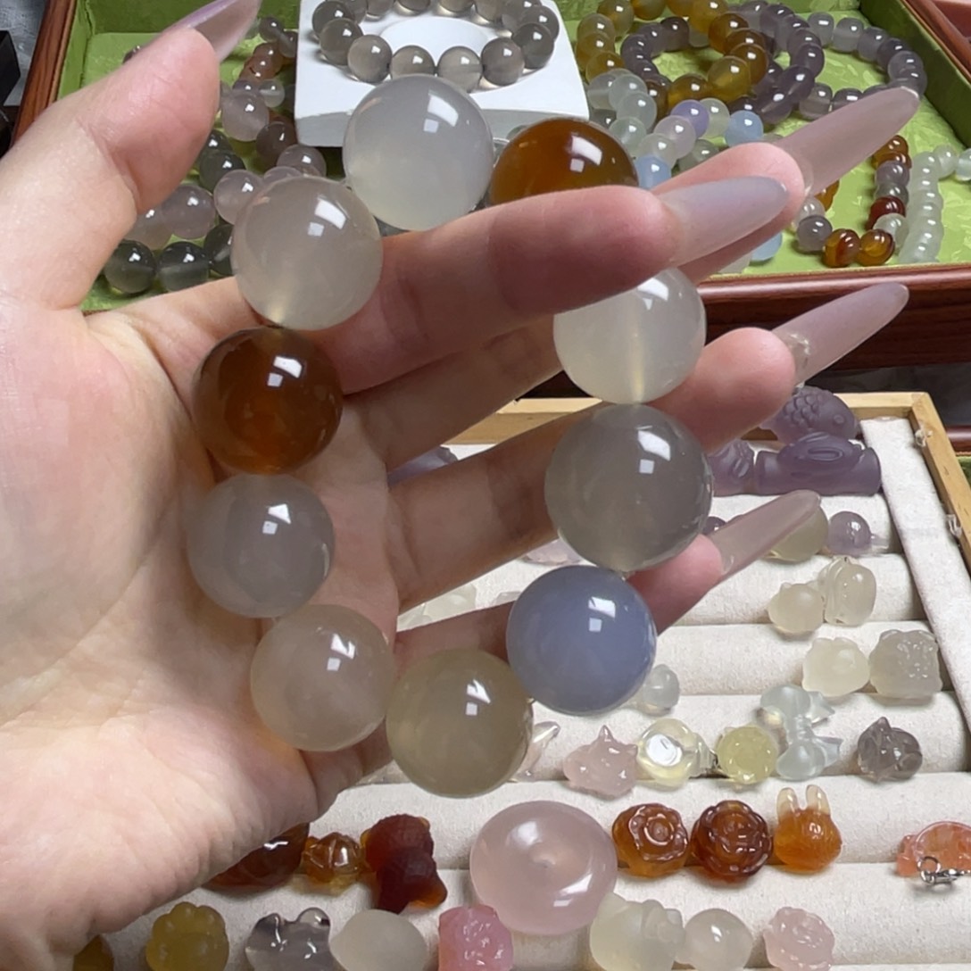 玛瑙/玉髓合金手链