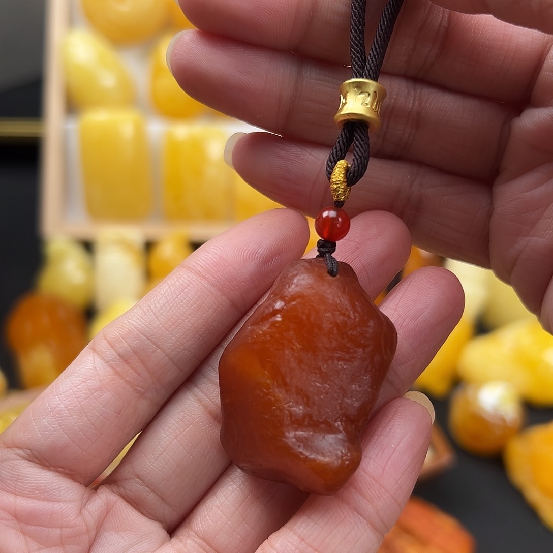 蜜蜡颈饰未镶嵌蜜蜡