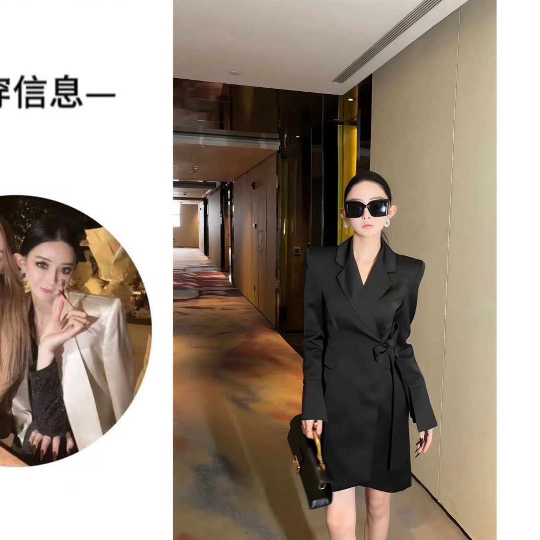 LILI DUOYE暗黑公主 翘肩系带连衣裙（可当外套）