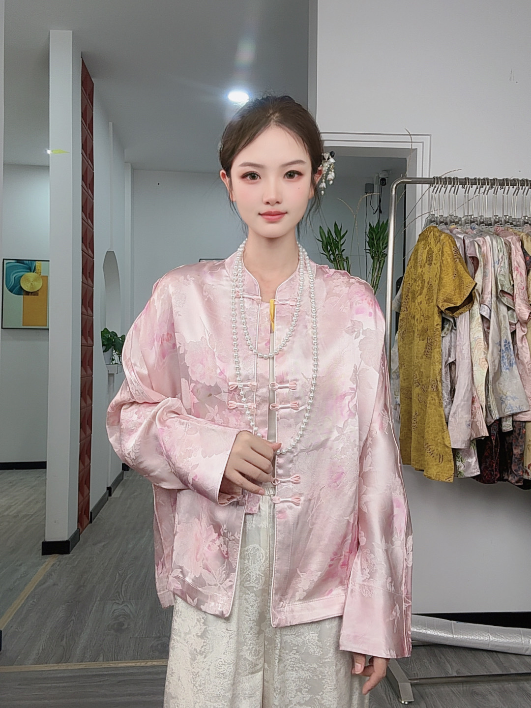 170中式开衫复古提花短款传统改良夏季女装宽松上衣
