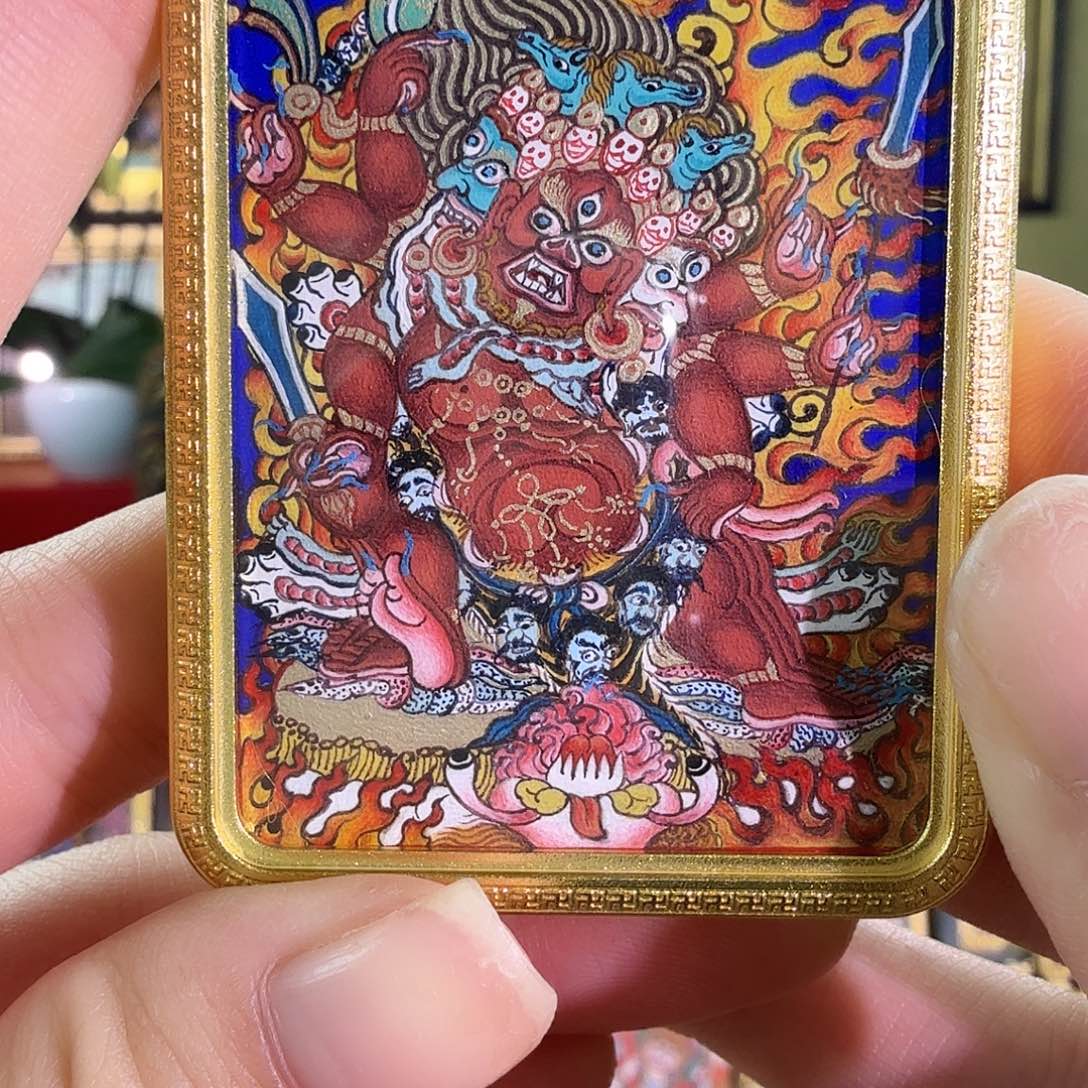 吊坠马头唐卡小丹增