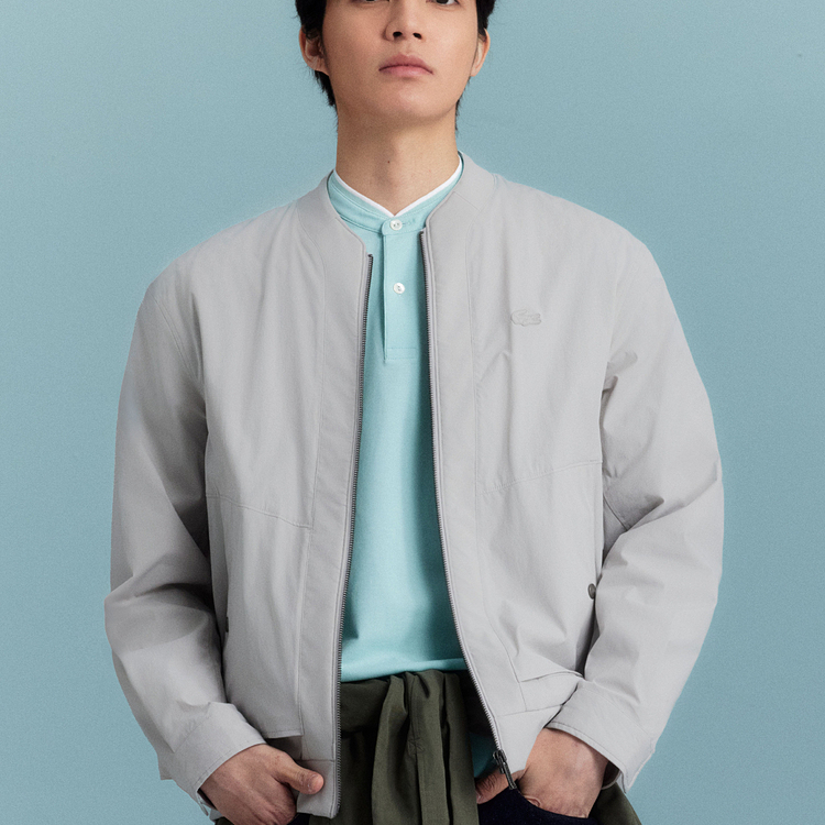 LACOSTE法国鳄鱼男装25春季时尚简约拉链外套|BH7025