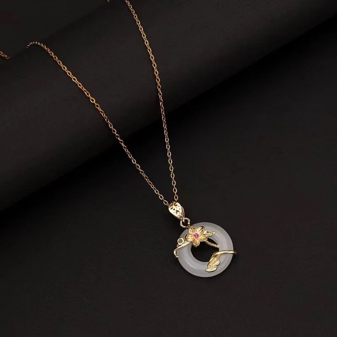 合金项链 轻奢小众百搭项链宫廷风气质精致简约项链锁骨链X008