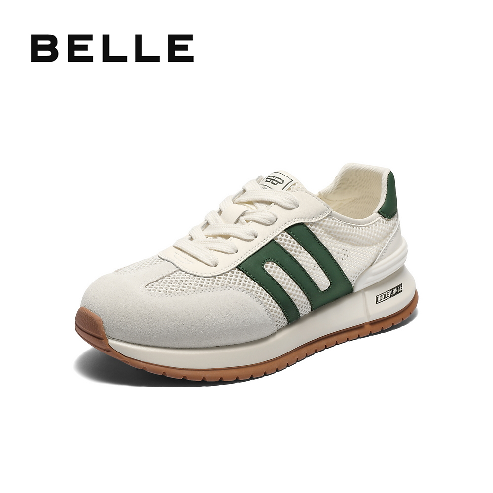 【张凌赫同款】百丽网面休闲鞋男2025新款夏季阿甘鞋A1967BM5