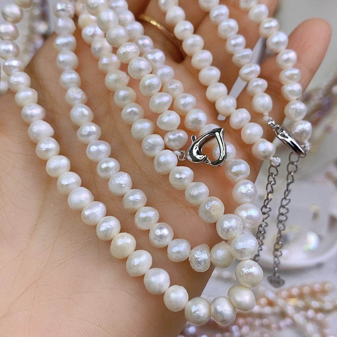 淡水珍珠手绳合金
