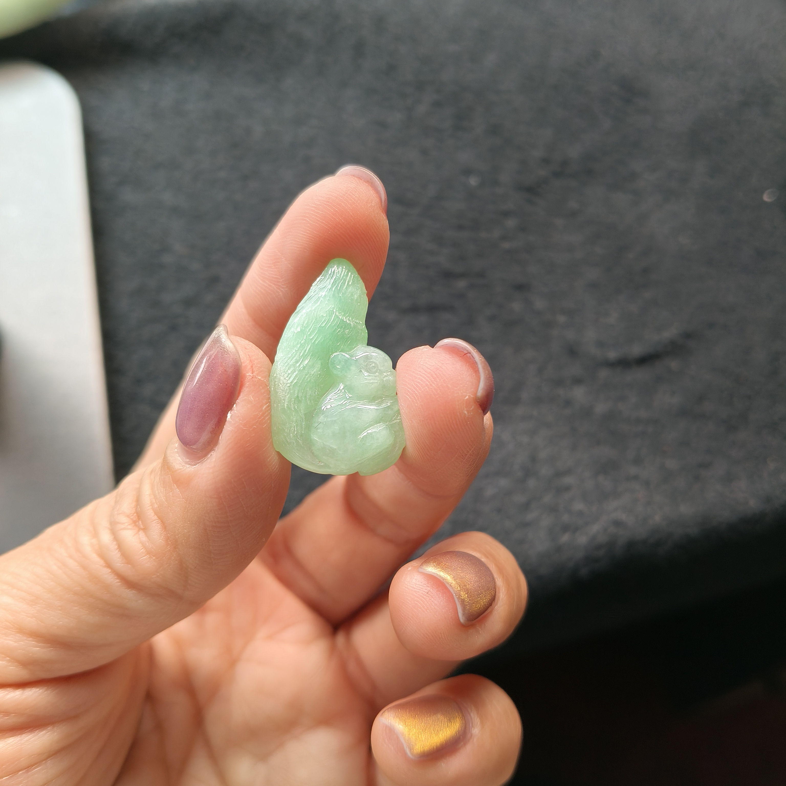 天然缅甸翡翠A货私人定制纯手工设计雕刻