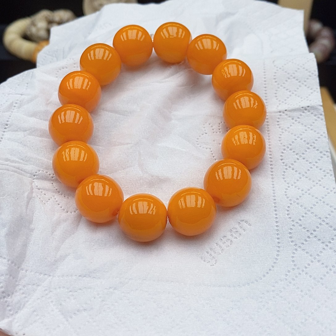 驼骨手串/手链16mm全黄料龟骨