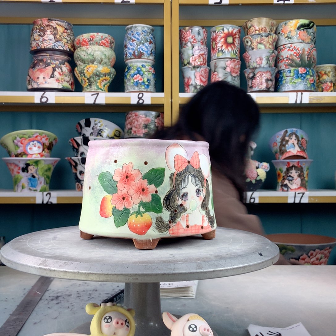 罐景德镇手工瑕疵376