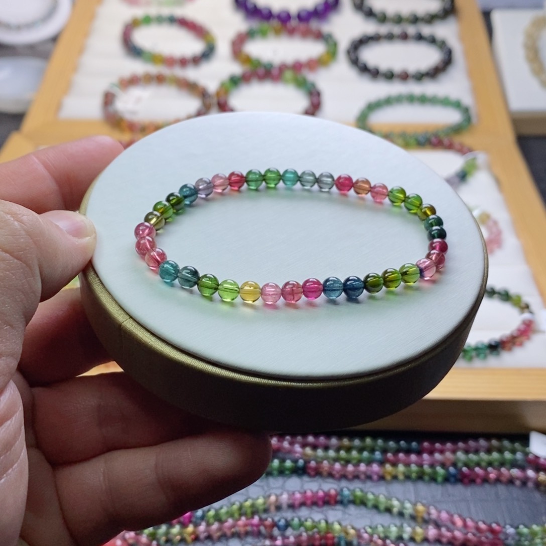 碧玺碧玺手链未镶嵌