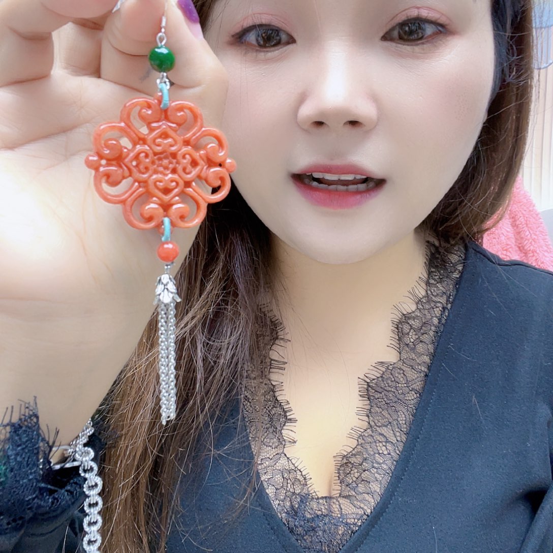 花岗石纯铜锡合金纯铜耳环