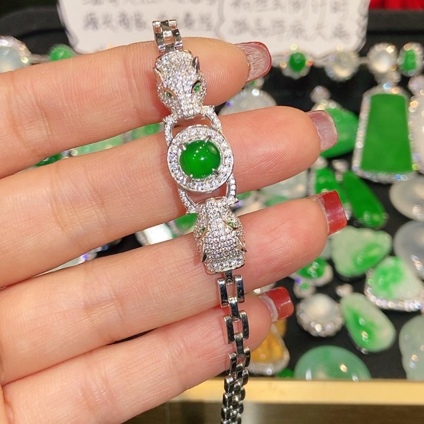 【闪购商品】未镶嵌手链翡翠美****P天然翡翠