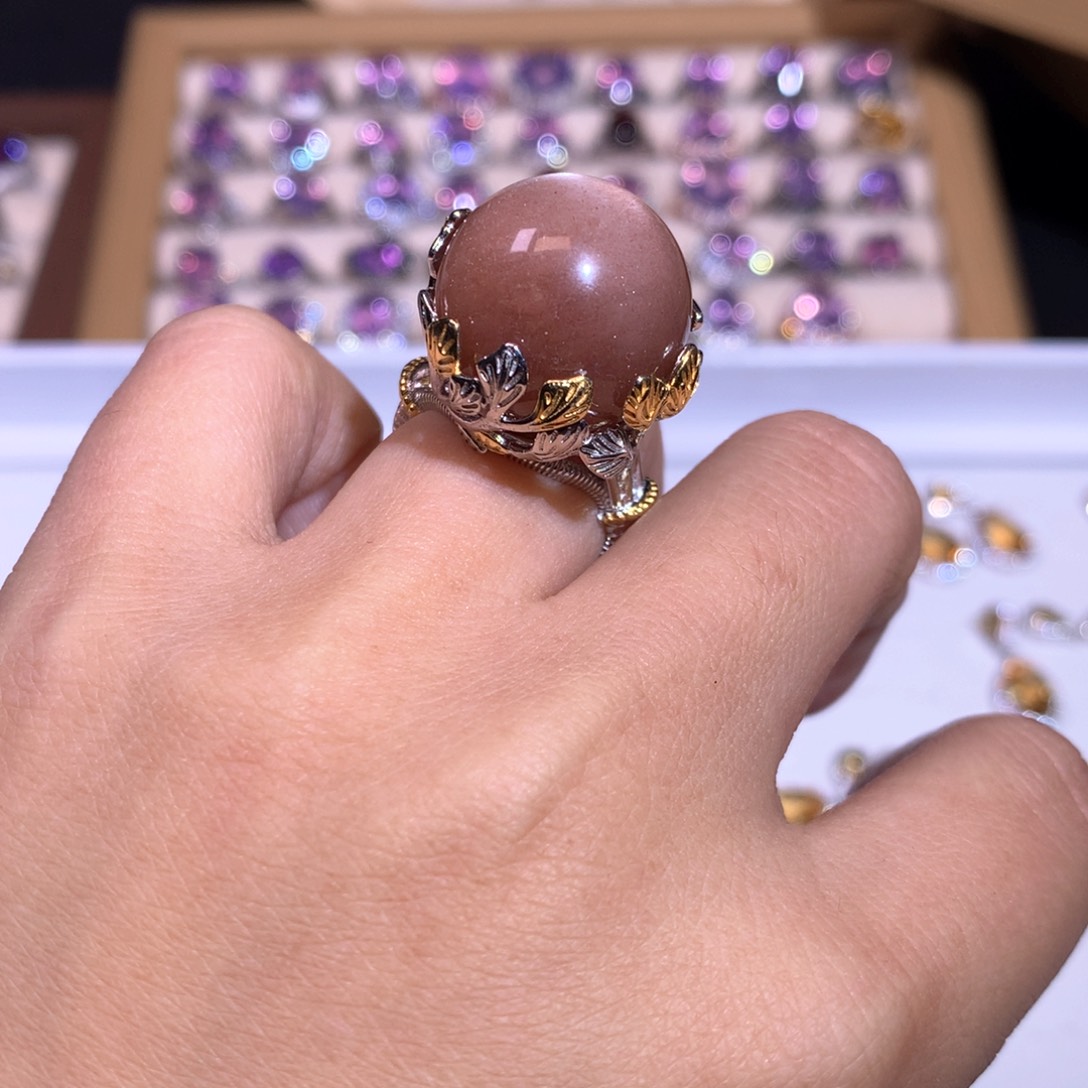 【闪购商品】水晶戒指银S925镶嵌清*戒指 