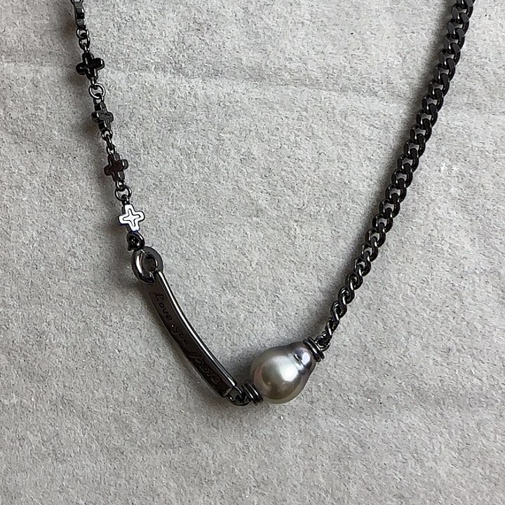 海水珍珠颈饰银S925镶嵌