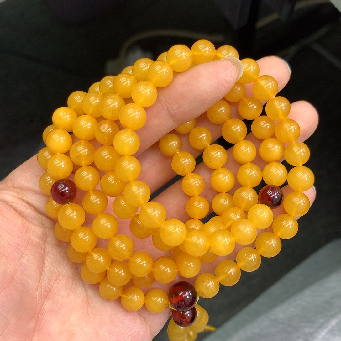 琥珀未镶嵌珠宝奇石8mm➕
