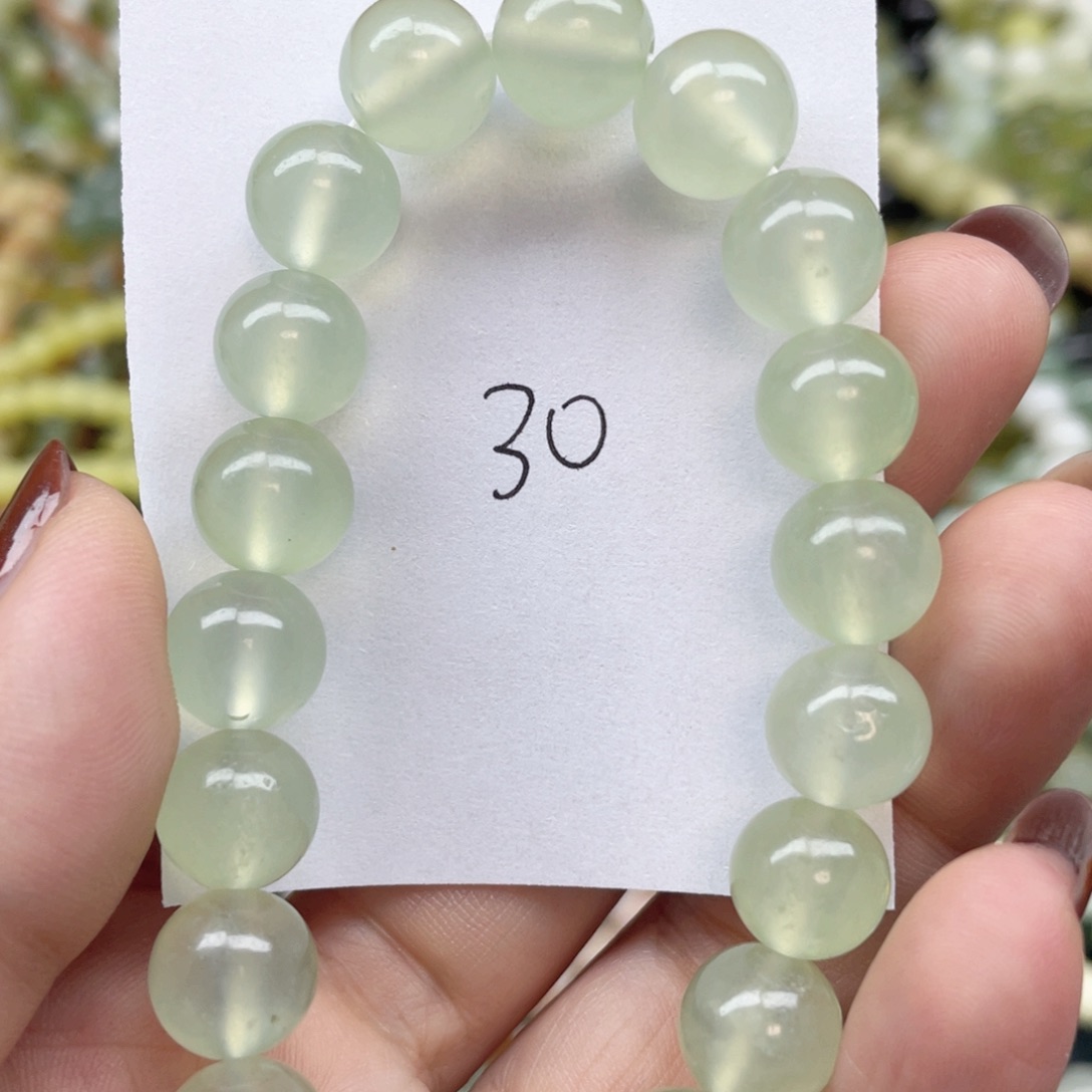 未镶嵌蛇纹石玉手链