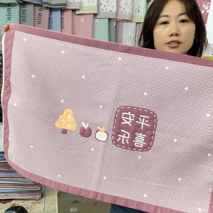 棉特价促销酒红色平安喜乐