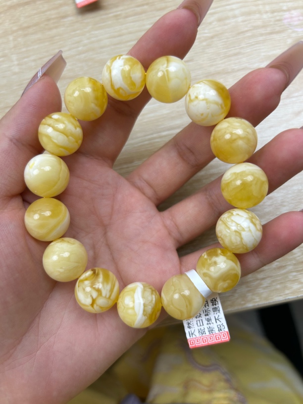 天然琥珀蜜蜡手串