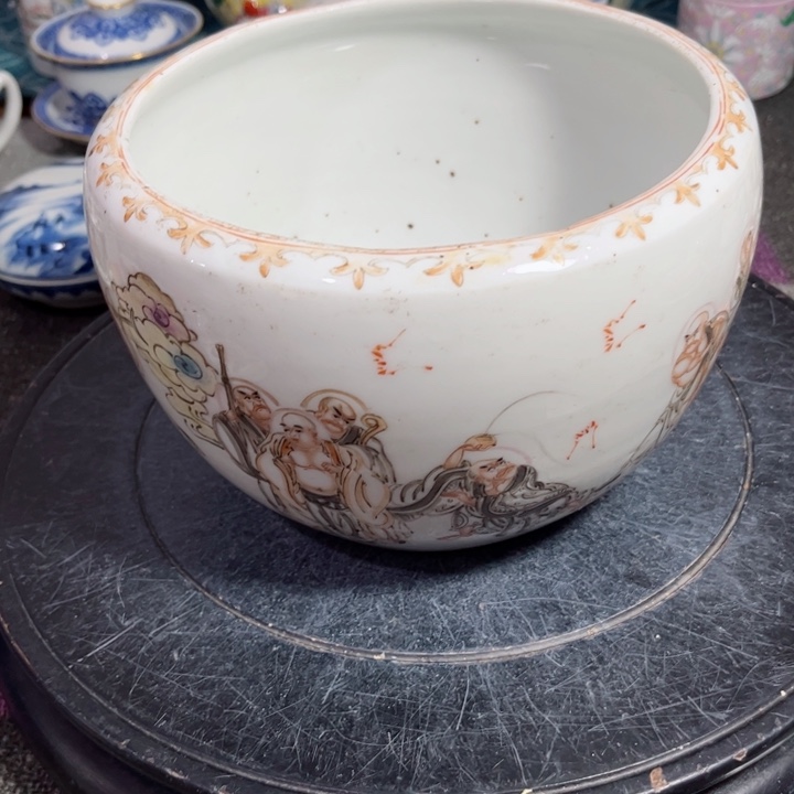紫砂茶叶罐粉彩8888888888888